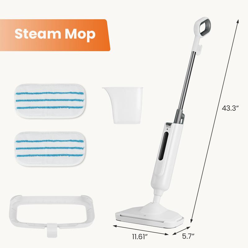 Steam Mop for Floor Cleaning,Lightweight Floor Steamer Cleaner forSpray Mops for Floor Cleaning, Microfiber Spray Mop with 580ml Refillable Bottle and 3 Replacement Pads Floor Mop for Household or Commercial Use Dust Mop for Hardwood Laminate Tile Ceramic