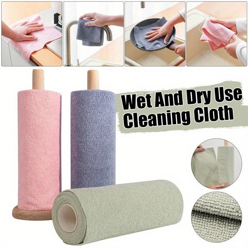 Reusable Cleaning Cloth, 20pcs roll Kitchen Cloth, Microfiber Towel Roll, Dish Cloth, Kitchen Roll, Cleaning Products, Cleaning Tools