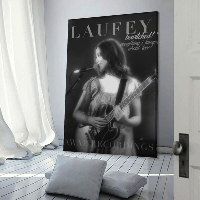 Laufey Poster Music Vintage Live Canvas Art Poster And Wall Art Hanging for Modern Home Hallway Poster