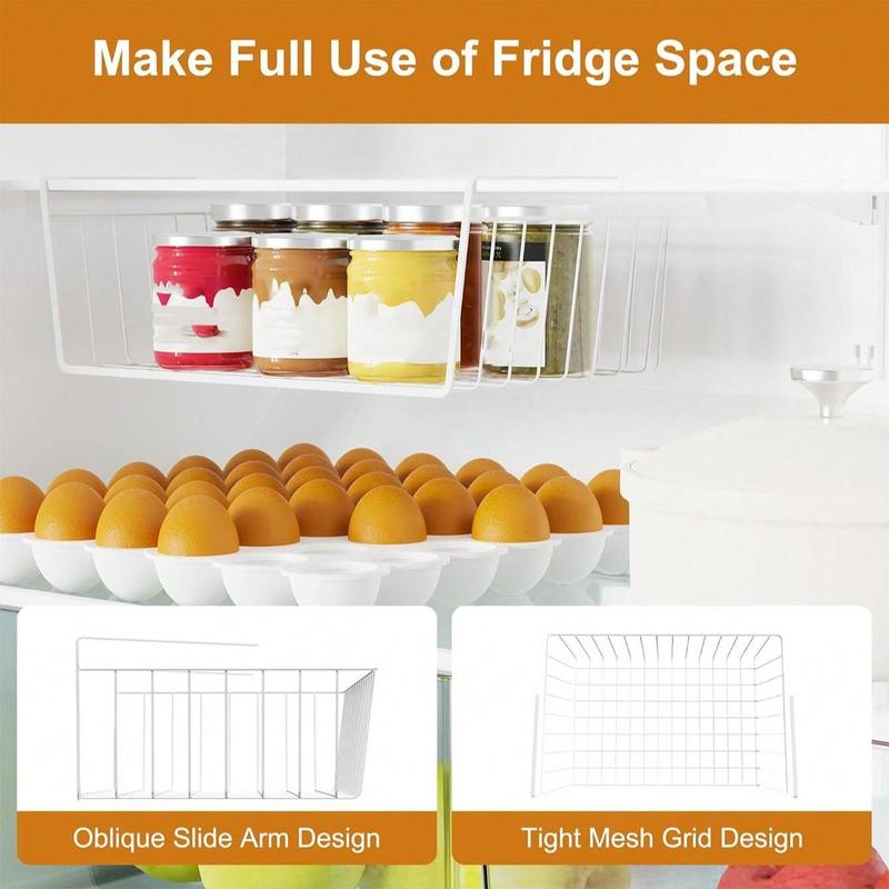 Under Shelf Basket, Under Shelf Organizer, Space Saving Under Shelf Storage Rack for Kitchen Counter Pantry Desk Bookshelf Cupboard