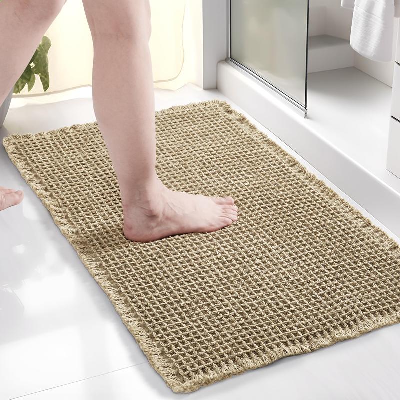 Deconovo Upgraded Waffle Runner Rugs, Non-Slip Bath Mats, Soft & Durable Carpet for Multiple Rooms bath rug