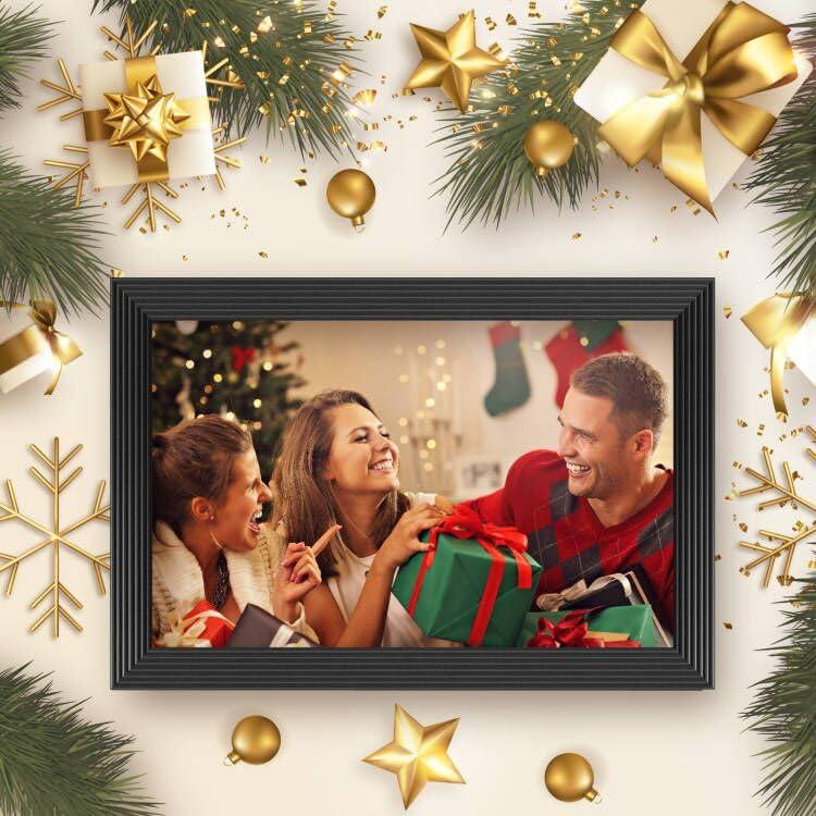 [Black Friday] Christmas Gift 2024 Smart Digital Photo Frame, 10.1 Inch WiFi Digital Picture Frame with 1280x800 IPS Touch Screen, Built-in 32GB Storage, Auto-Rotate, Easy to Share Photos or Videos at Anywhere via Free App