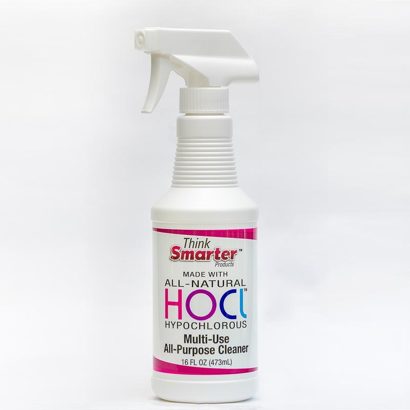 Think Smarter Products 16oz HOCl - Hypochlorous Spray | All-Purpose Cleaner, Surface Sanitizer, Produce Wash, Hydration Spray - Natural, No Alcohol