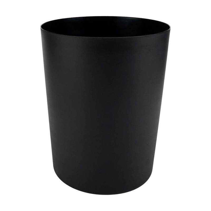 Mainstays 5 Gallon Trash Can, Plastic Office Trash Can, Black