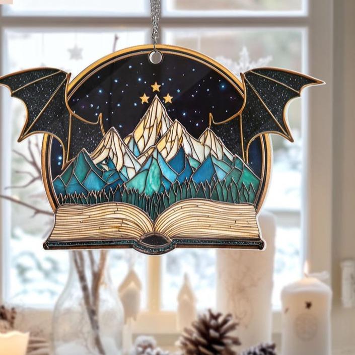 Night Court Suncatcher Ornament, Fantasy Book Reader Gift, Book Lover Gift, Bookish Gift, Bookshelf Decor, Night Court Acrylic Window Hanging