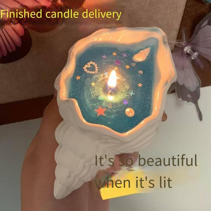 Conch Shaped Scented Candle, 2 Counts Creative Fragrance Candle, Handmade Candle, Unique Home Decoration, Beautiful & Romantic Candlelight Dinner