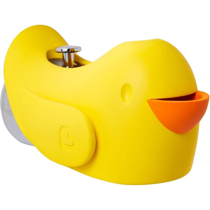 Bath Spout Cover Safety Guard with Built-in Bubble Bath Dispenser, Yellow