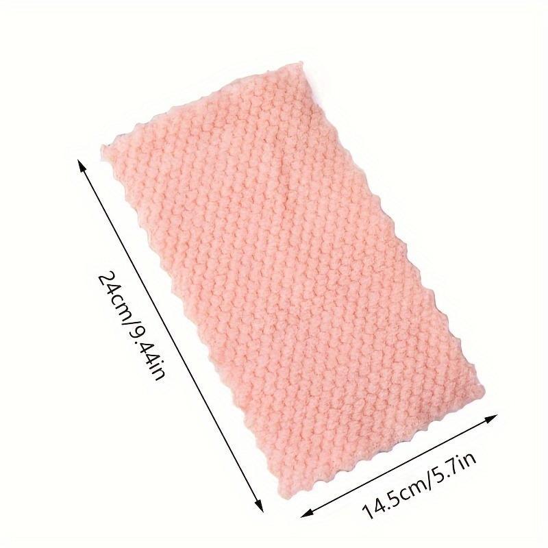 Random Color Kitchen Cleaning Cloth (10pcs), Durable Absorbent Towel for Easy Stain and Grease Removal, Multifunctional Household Dishwashing Rag Set