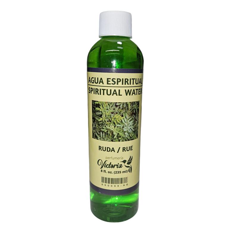 Agua Espiritual de Ruda - 8oz | Spiritual Rue Water for Protection and Cleansing