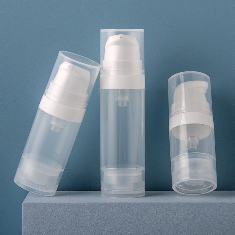 Clear Vacuum Bottle, 4 Counts Travel Makeup Cream Bottle, Travel Cosmetic Storage Container, Makeup Tool for Women & Girls