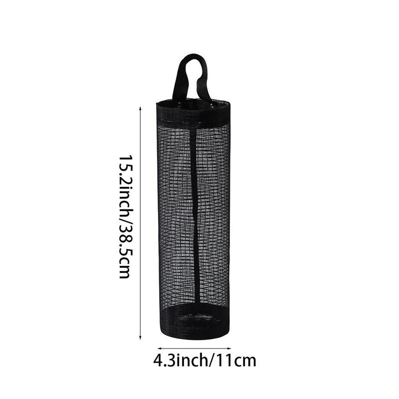 Wall Mounted Garbage Bag Holder, Multifunctional Socks Underwear Plastic Baghanging Net Storage Box, Storage Organizer for Living Room Bathroom Bedroom Kitchen