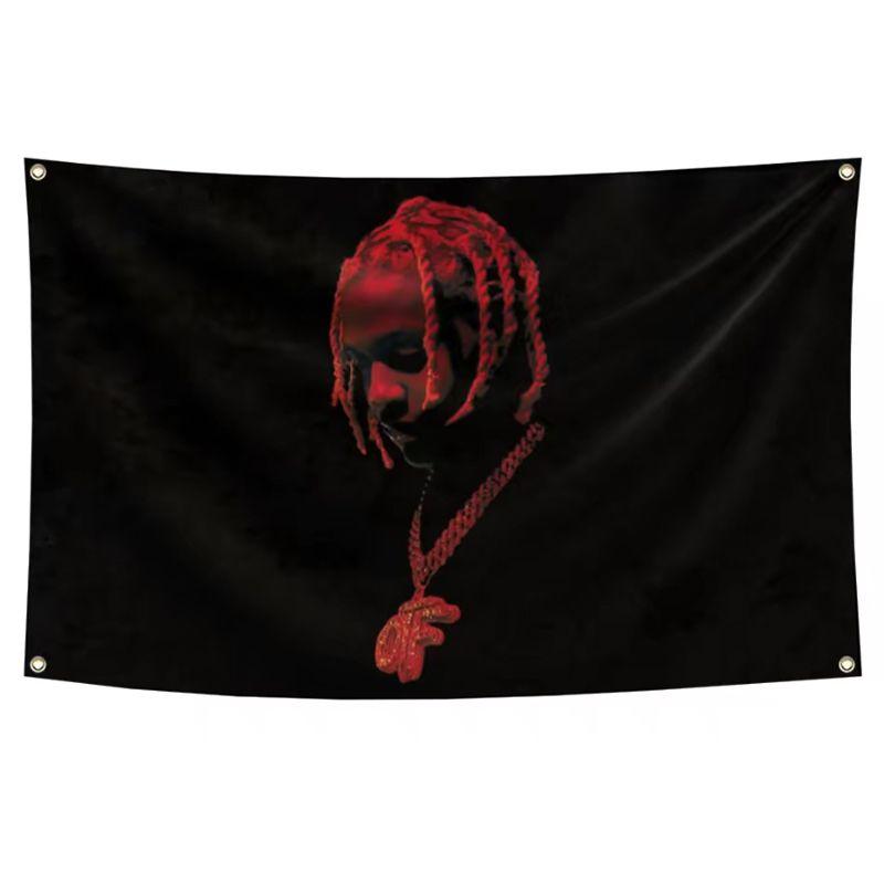 Lilik Durkfx 3x5Ft Flag Hip Hop Tapestry for Man Cave College Dorm Room Decor Outdoor Banner with 4 Brass Grommets