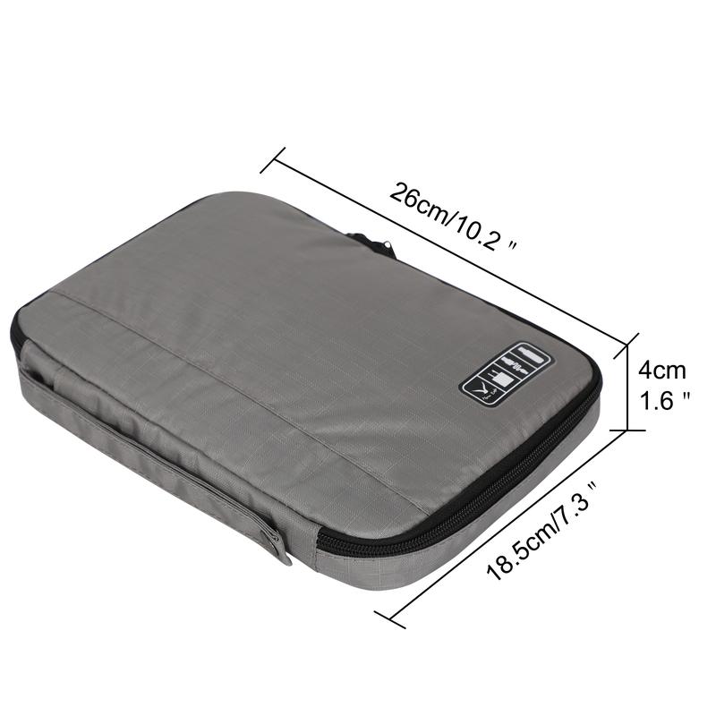 Hynes Eagle Cable Storage Bag, Waterproof Cord Accessories Organizer Bag for Travel, Storage Bag for Phone, Charger Portable iPad Storage Box