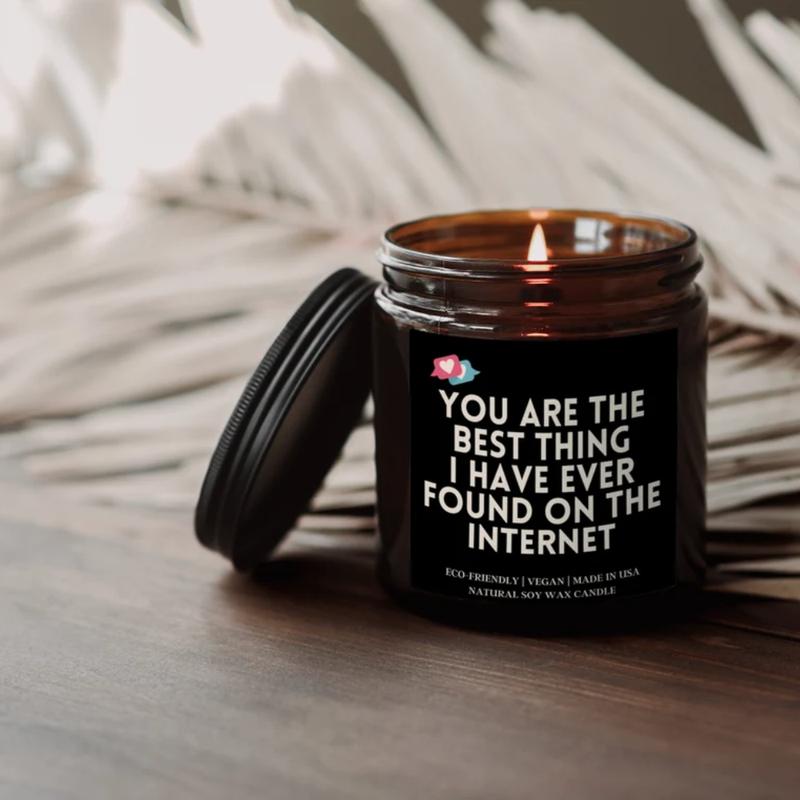 Best Thing On the Internet Candle, Boyfriend Gift Candle, Anniversary Gift, Birthday Gift for Him, Anniversary gift for Him, Girlfriend Gift