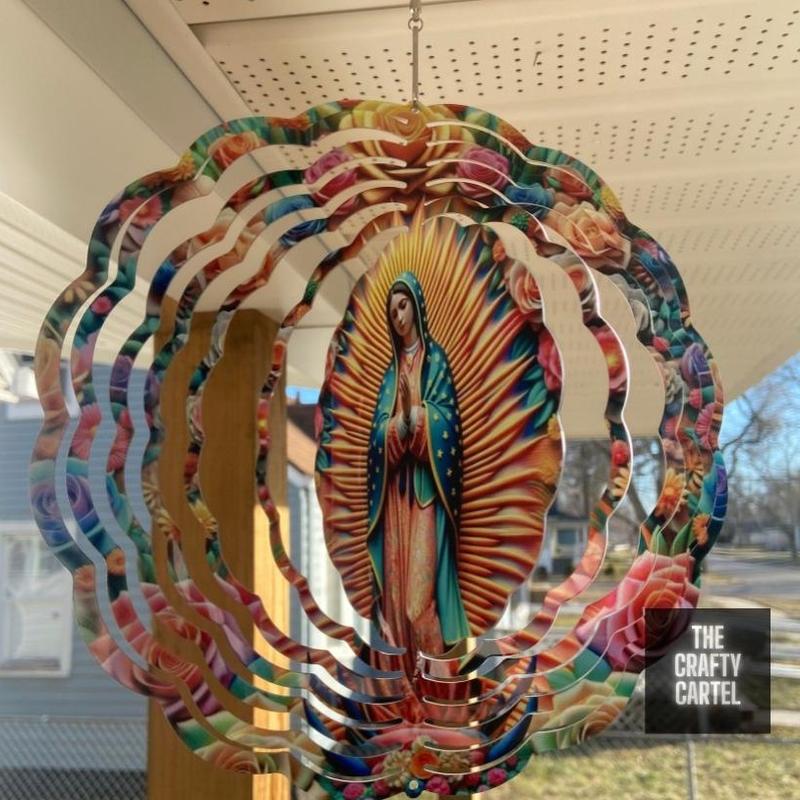 Virgencita de Guadalupe Virgen de Guadalupe Wind Spinner