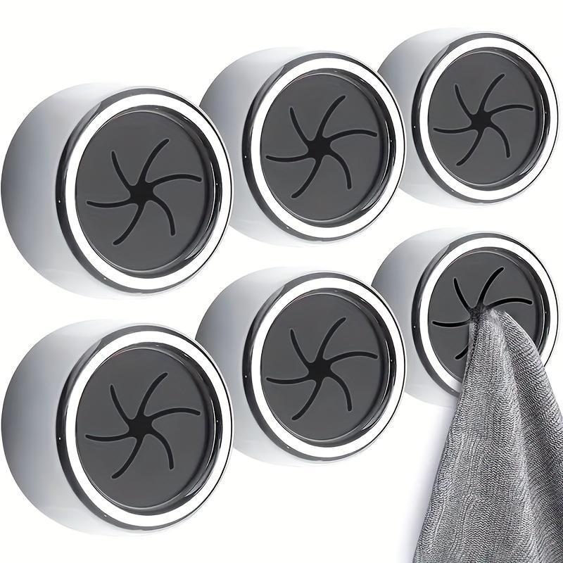 Kitchen Towel Hook, Self-adhesive Wall Mounted Towel Hook, Round Wall Mounted Towel Rack For Bathroom, Kitchen And Home