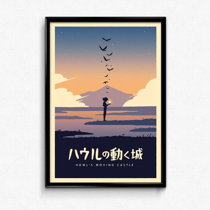 Ghibli Minimalist Poster Bundle - Wall Decor Artwork Set Gift