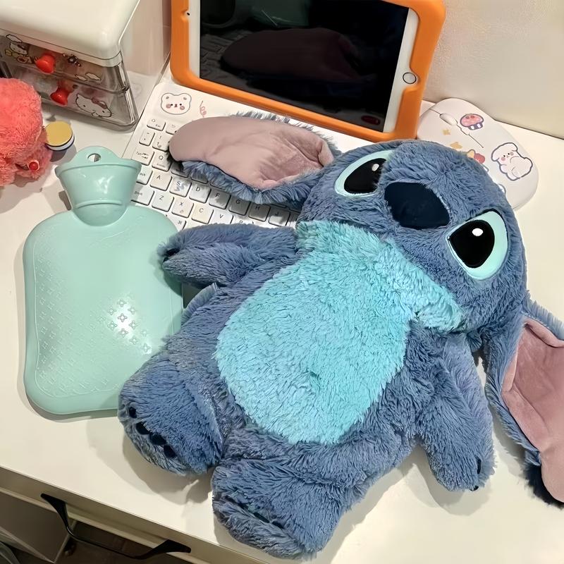 Cuddly plush fill with warm water for period。Anime S　t　i　t　c　h Plush with a Bottle for hot Water Filling