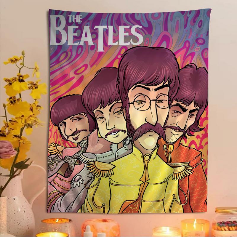 Rock B-Beatles Band Anime Tapestry Hanging Tarot Hippie Wall Rugs Dorm Wall Hanging Sheets tapestry for bedroom Decor