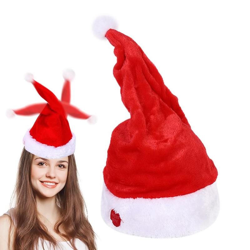 Electric Dancing Musical Santa Hat - Perfect for Parties Accessories Christmas Masks Comfortable