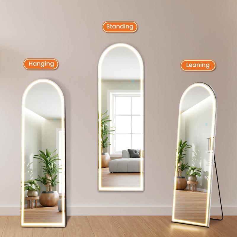 Cozy Chicroom Full Length Mirror with LED Lights, 60