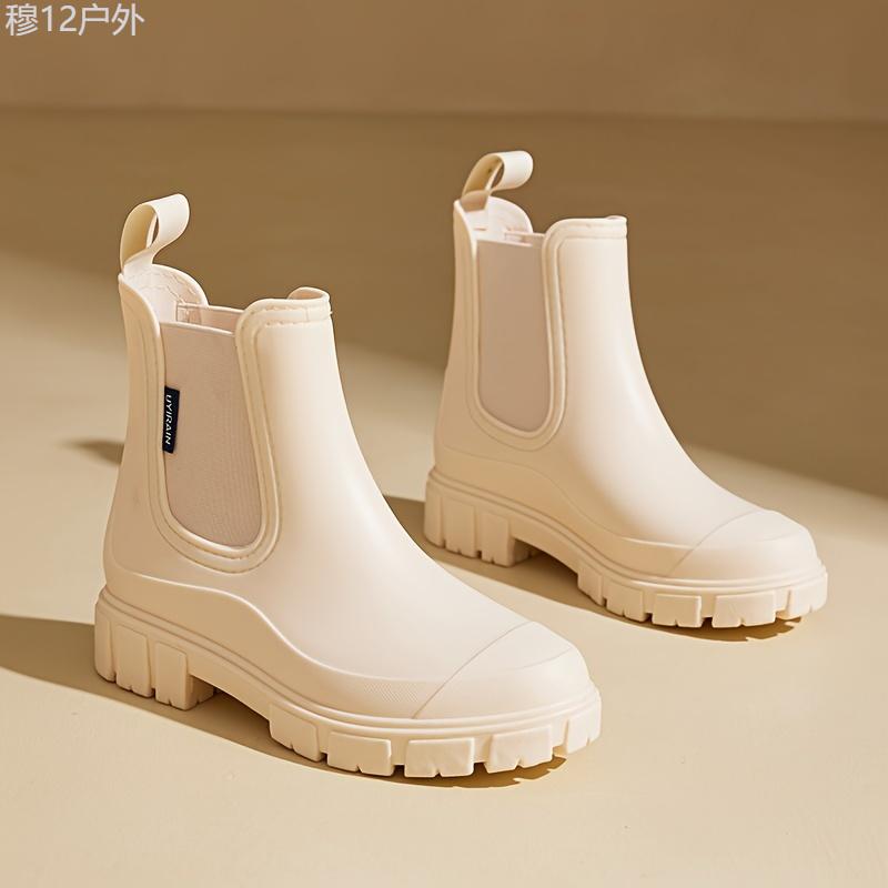 Trendy Waterproof Rain Boots - High Quality Non-slip Shoes for Women and Men, Ideal for Outdoor, Kitchen, Garden, Motorcycle, Rain, Water, Fishing Activities