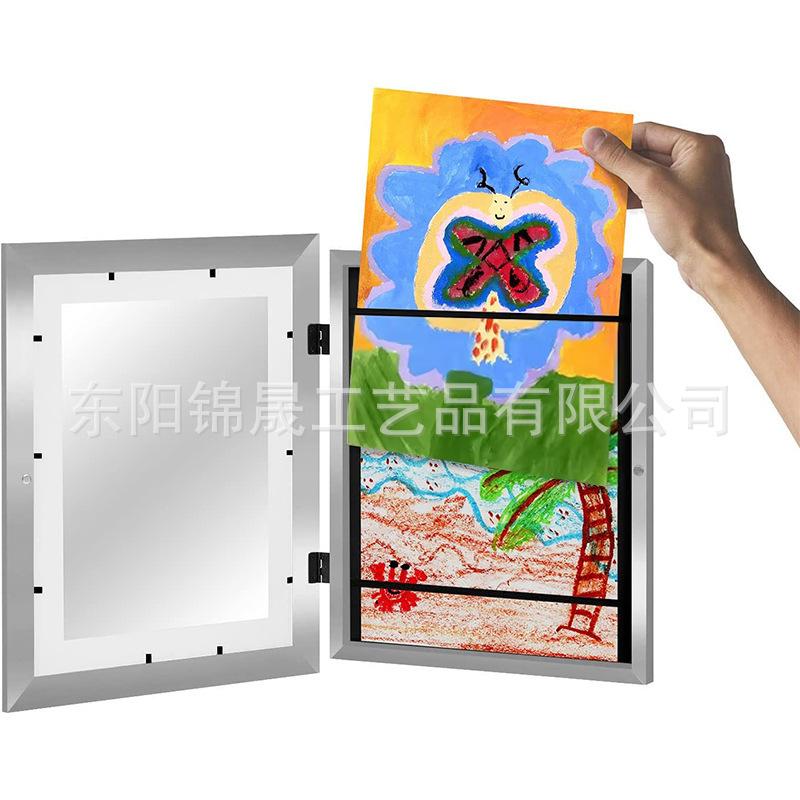 Kids Art Frames Children's Art Frame Children's Flip Oil Painting Storage Box Picture Frame