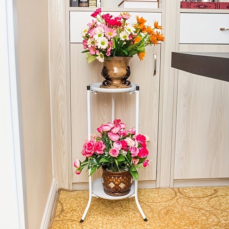 Living Room Furniture Flower Stand, 1 Count Flower Pot Holder, Double-layer Flower Stand, Floor-standing Flower Rack for Home Decor