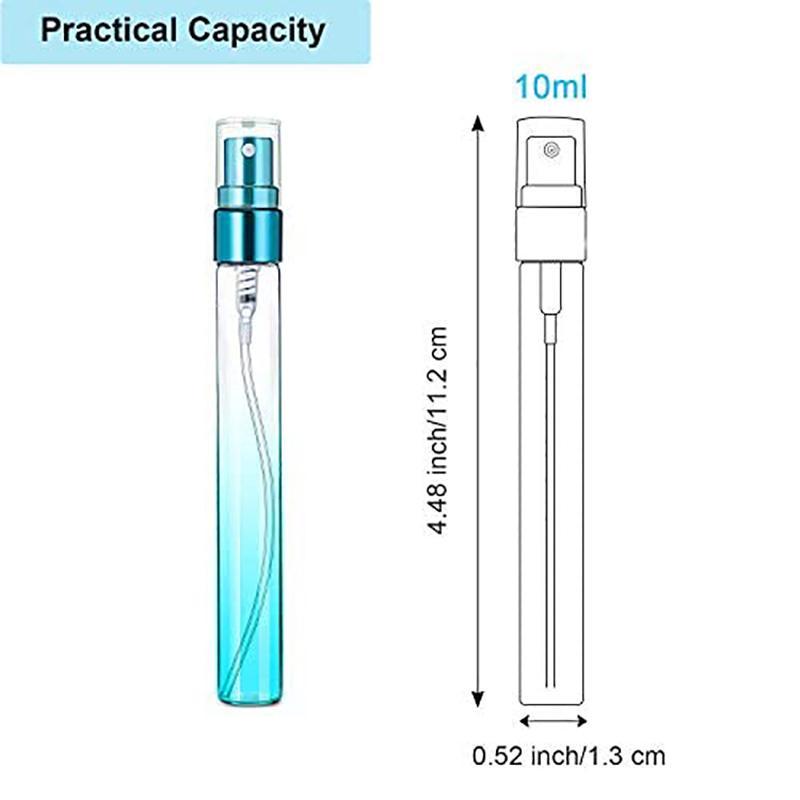 Travel Perfume Atomizer Bottle, 24pcs set Spray Bottles & Funnel & Dispenser & Spring Straws, Mini Refillable Perfume Bottle for Travel, Daily Use