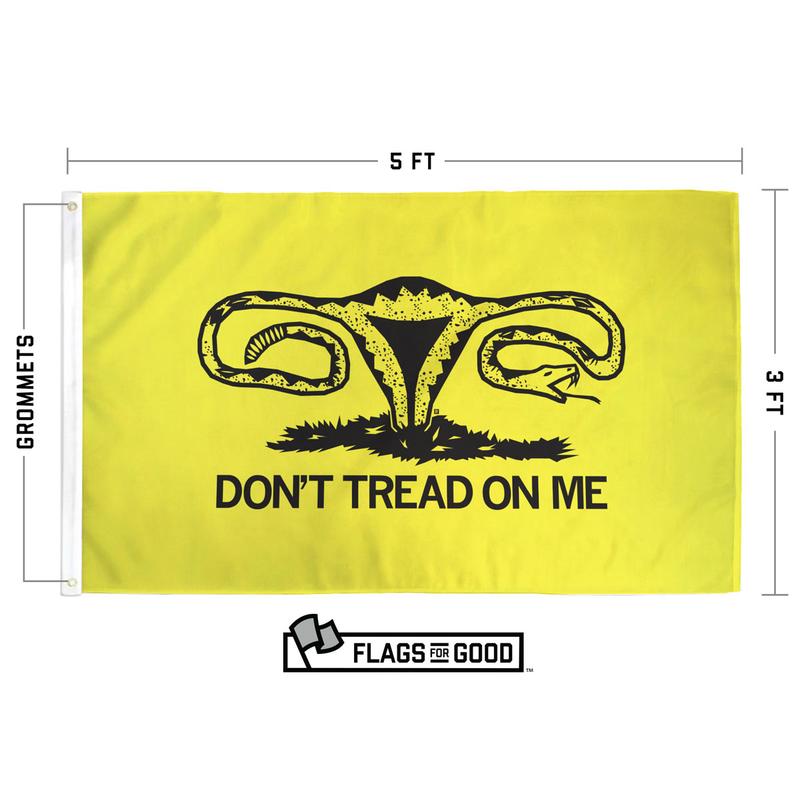 Don't Tread On Me Uterus Flag