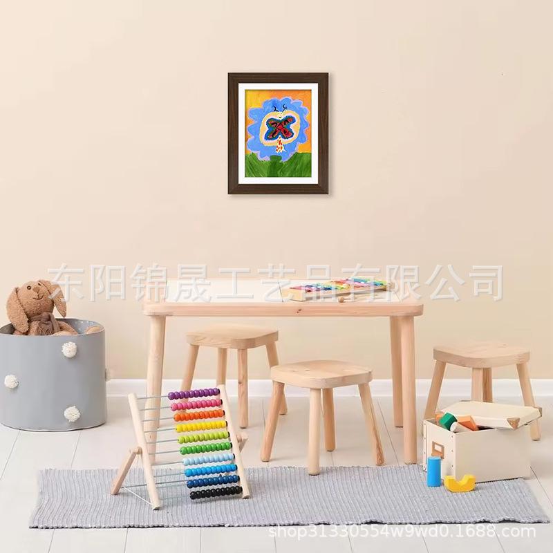 Kids Art Frames Children's Art Frame Children's Flip Oil Painting Storage Box Picture Frame