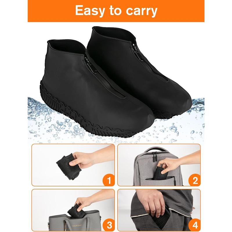 Shoe Covers Waterproof Silicone Rain Overshoes for s Men and Women