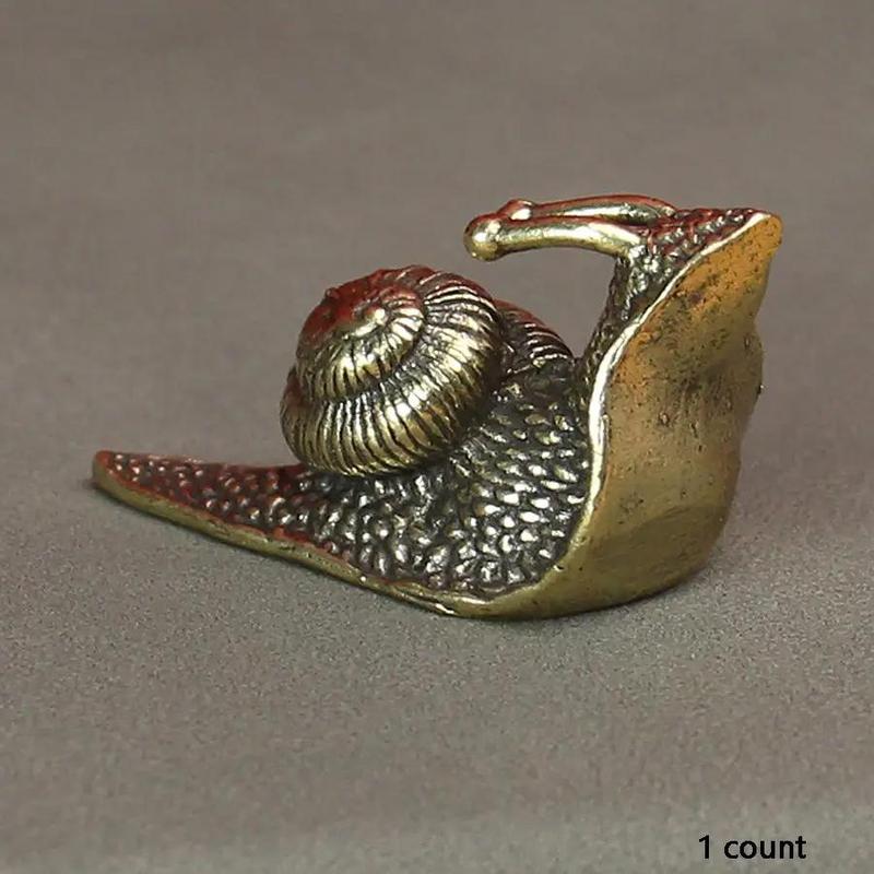 Creative Copper Snail Design Decoration Craft,  Decorating Copper Snail Ornament, Desk Decorations for Home Office, Gift Ideas