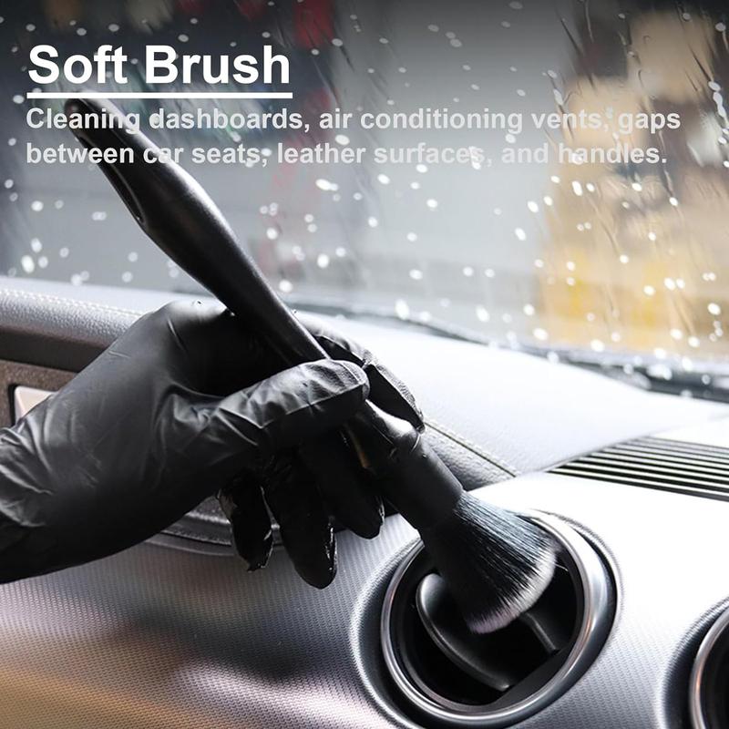 Car Interior Detailing Brush Set for Summer, Multipurpose Automotive Exterior & Interior Cleaning Brush Kit, Vehicle Soft Dusting Brush for Air Vent, Dashboard, Leather