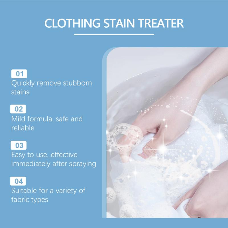 Stain Remover, Stain Treater Clothes Dry-Clean Spray,120ml 4oz Laundry Stain Removal Emulsifier for Clothes