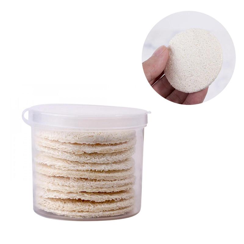 10pcs Loofah Sponge Exfoliating Face Pads, Facial Body Scrubbers Pad, Loofah Pads for Shower, Exfoliating Face & Body Wash Pads, Shower Exfoliating Bath Body Sponge Pads, Back Scrubber Body Wash Pads