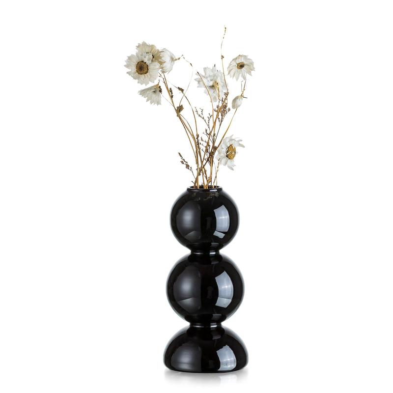 Glasseam Cute  Flower Vase, Unique Handmade Glass Vase for Flowers