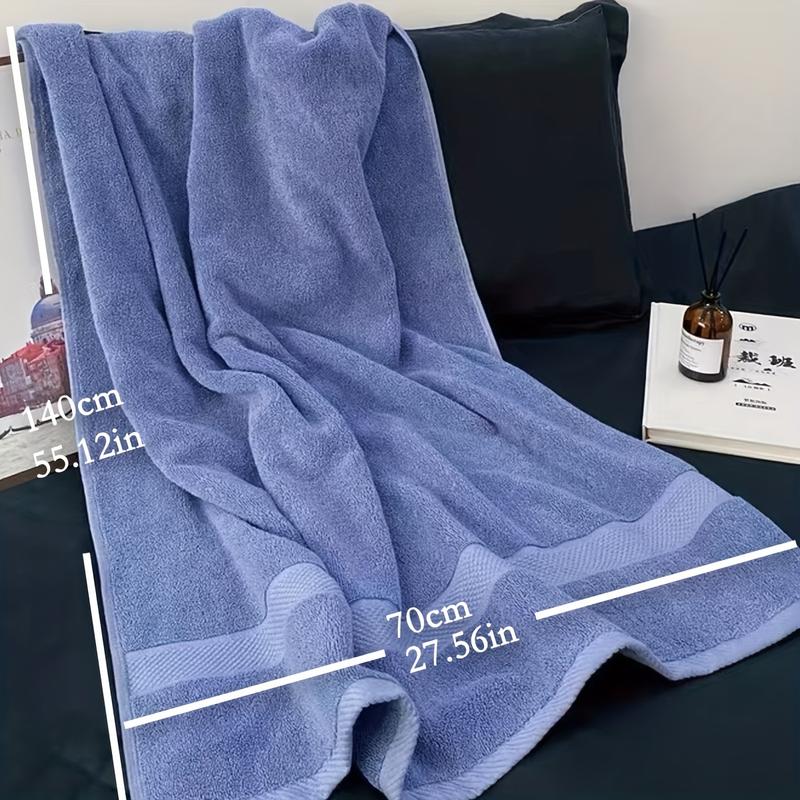 Luxuriously soft bath towel, highly absorbent and quick drying towel for bathrooms, gyms, hotels and spas, solid colour plush bath towel