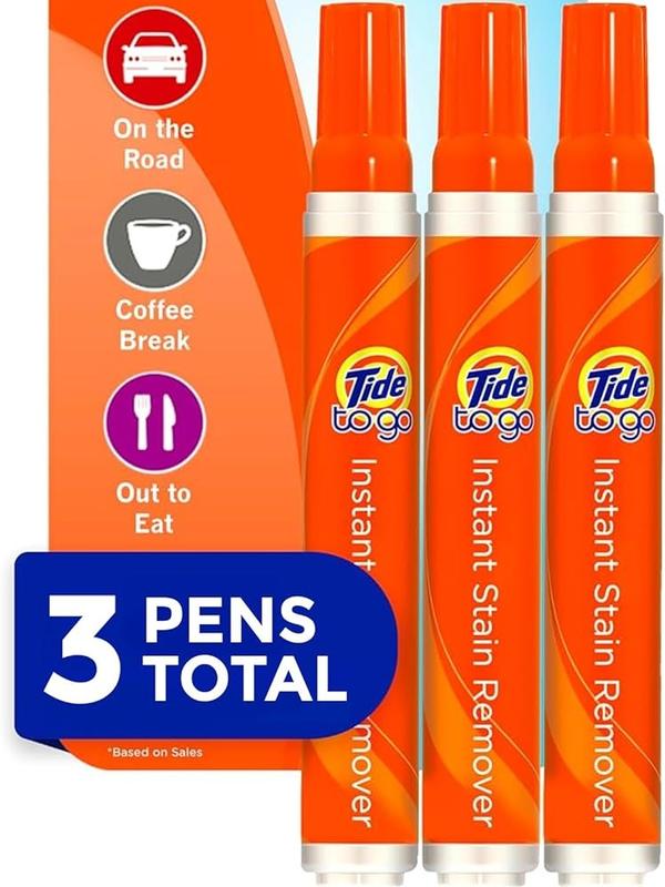 Tide Pen Stain Remover for Clothes, Tide To Go Pen, Instant Stain Remover Pen & Spot Cleaner, Portable & Travel-Friendly, Works on Food & Drink...