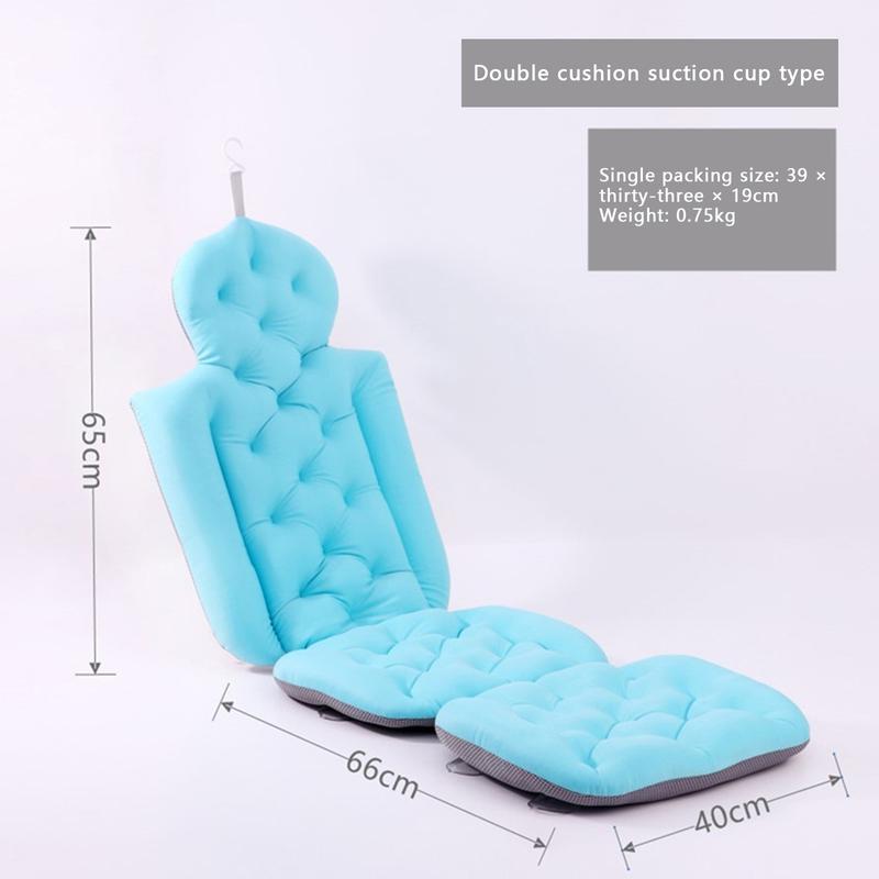 Adult Bath Pillow for Bathtub, Full Body Mat Quick Dry Ergonomic Headrest Cushion