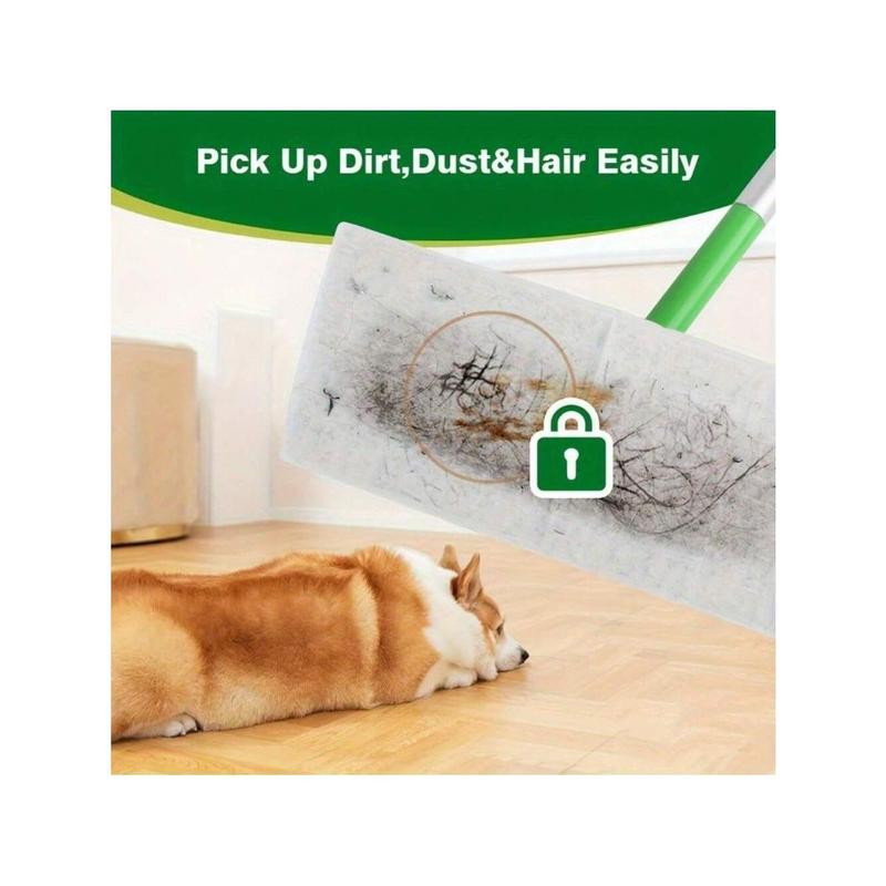 100 Dry Sweeping Cloth: Electrostatic Dust Removal Paper, Disposable Dust-Free Paper Cloth, Dry And Wet Dual Use, Suitable For Living Room, Bedroom, Bathroom, Kitchen, Floor Cleaning