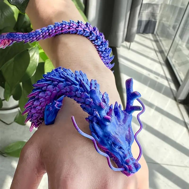 3D Printed Dragon Design Craft, 1 Count Creative Car Decorations, Cute Desktop Decoration for Living Room Bedroom Bar Cafe, Room Display Decoration