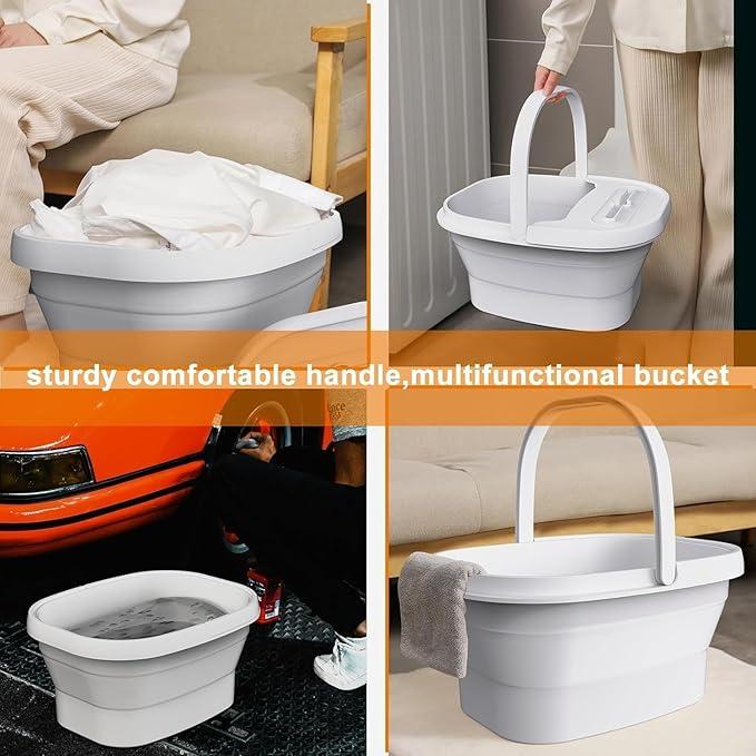 Portable Foot Bath basin, Foldable Massage Tub holder, Foot Spa Basin for Home Use, Foot Soaking Tub, Mom Birthday Gifts.