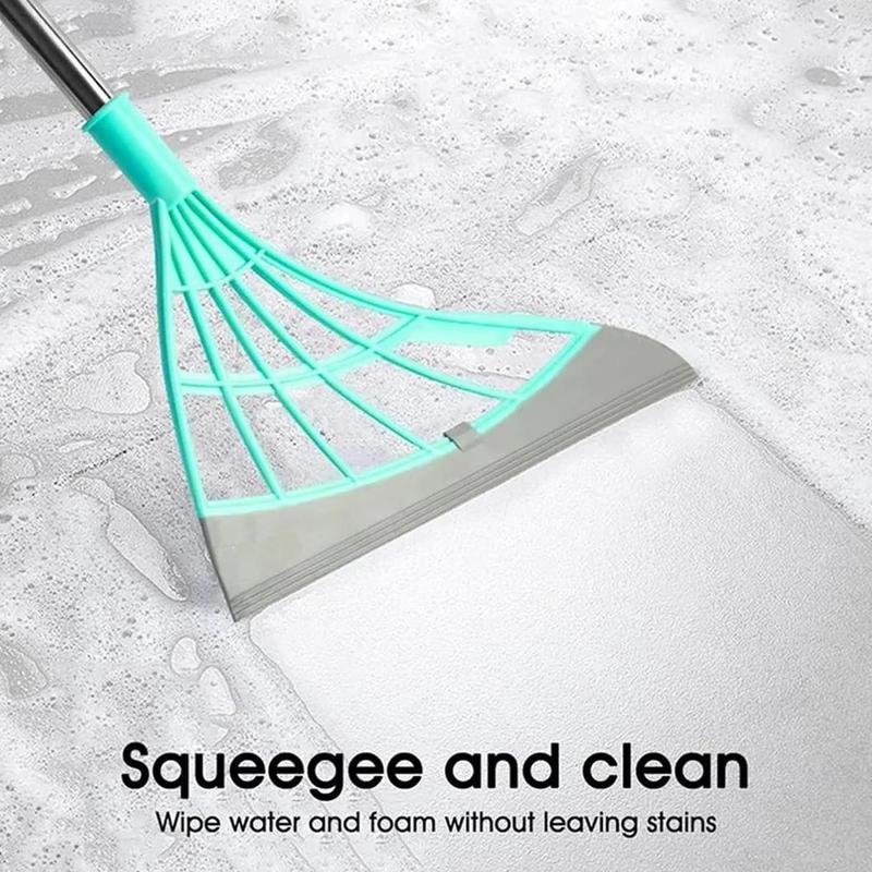 Magic Broom, Squeegee Broom for Floor, Rubber Broom, Silicone Broom for Floor Cleaning, Magic Broom Sweeper for Living Room, Kitchen, Bathroom-Easy Dry The Glass