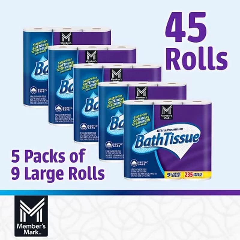 Member'S Mark Ultra Premium 2-Ply Toilet Paper 45 Rolls, 235 Sheets Roll