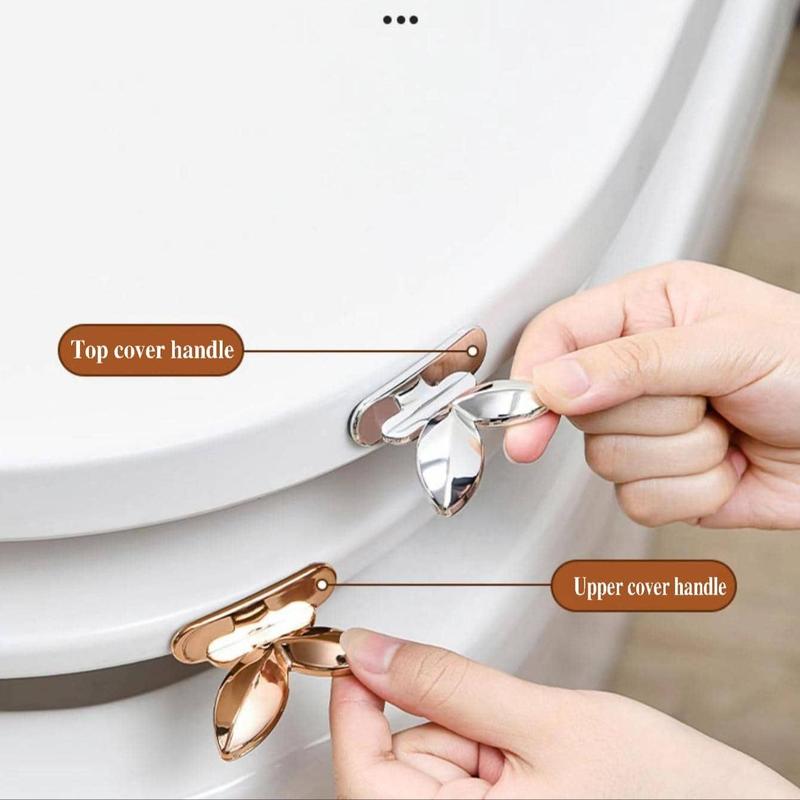 Toilet Lid Lifter, 2pcs Creative Toilet Lid Handle, Multifunctional Bathroom Gadget