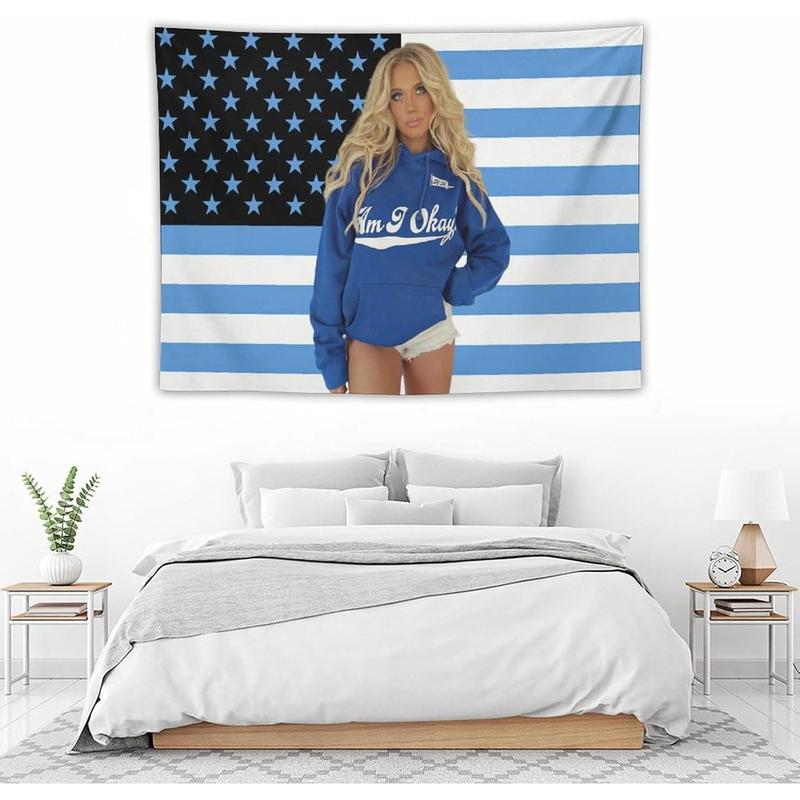 Megan Music Moroney Flag Tapestry Wall Tapestry Poster Suitable for College Dormitory Cave Bedroom Living Room Party Decoration Merch 30