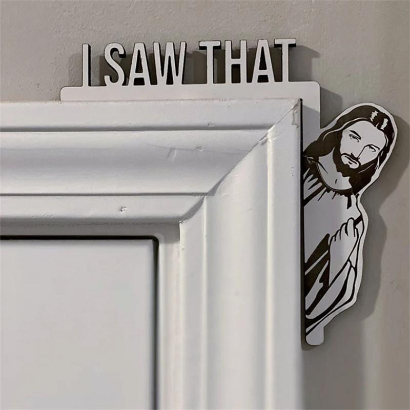 Jesus Letter Design Door Hanging Decoration, Creative Jesus Design Door Hanging Ornament, Home Decor for Living Room Bedroom