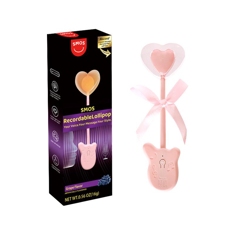 Recordable Lollipops, Bone-Conduction Lollipops with Heart-Shaped Design – The Perfect Christmas and Valentine’s Day Gift. Rechargeable to Keep the Sound of Love Lasting Longer