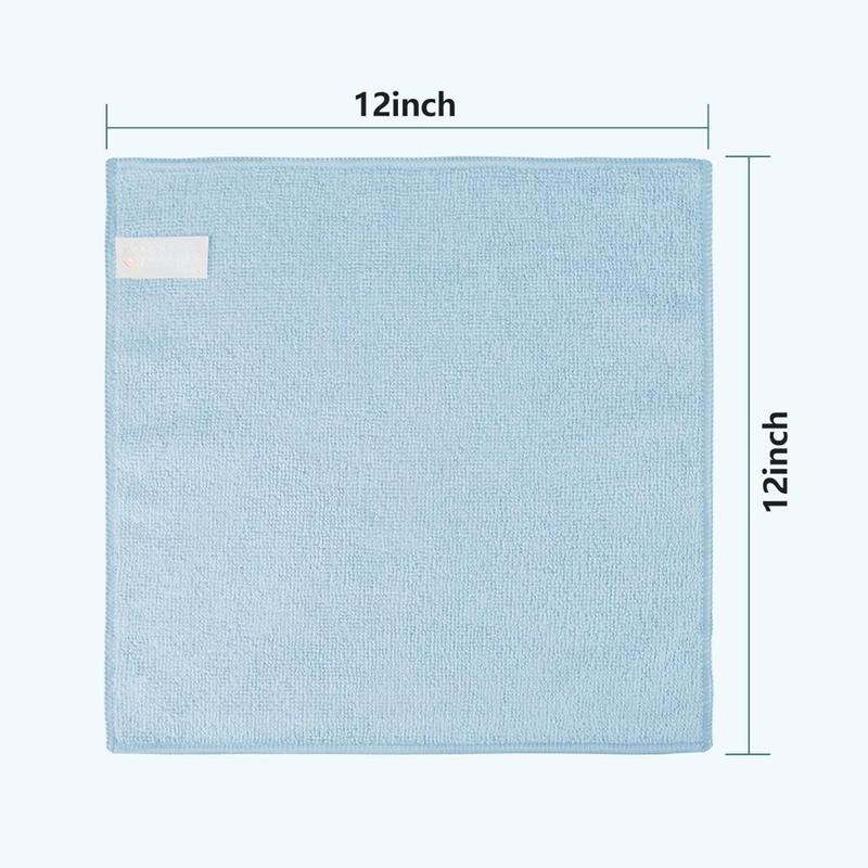 Microfiber Face Towel Set, 50-Pack, Highly Absorbent, Soft Touch Face Cloths, Multi-Purpose Face Towels for Bathrooms, Hotels, Spas and Gyms, 12x12 Inch